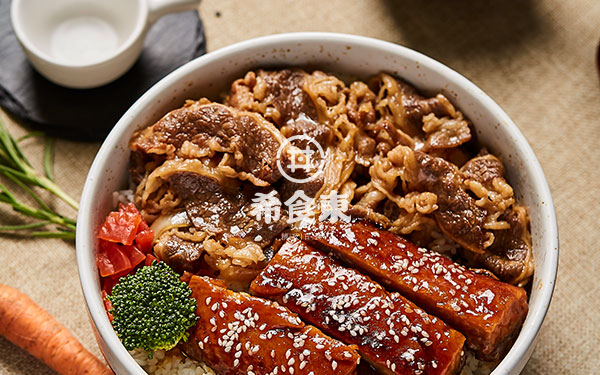 鳗鱼牛丼双拼饭